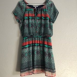 Speechless Midi Multi Pattern Dress